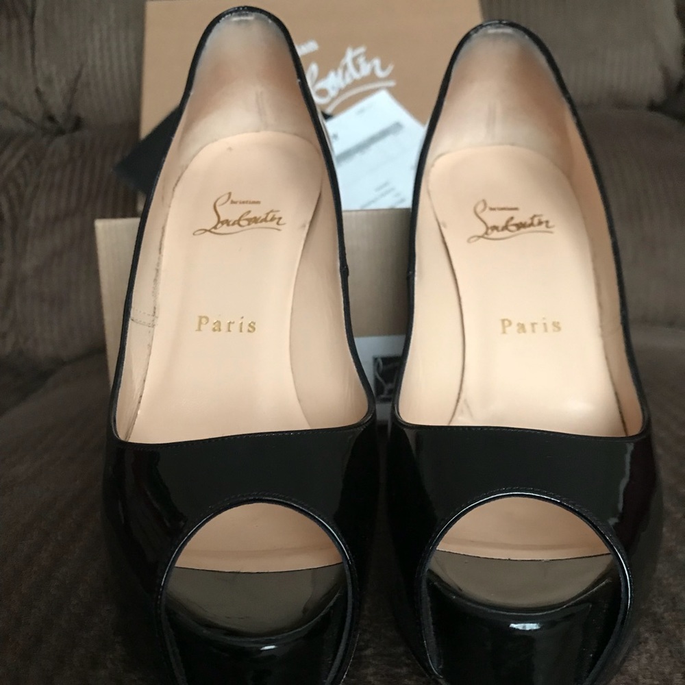 Authentic Christian Louboutin Peep Toe Prive